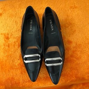 PRADA KITTEN HEEL SHOES